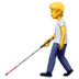 🧑‍🦯 person with white cane display on Apple